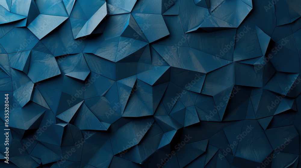 Aufkleber textured blue surface with geometric shapes creates modern and artistic appearance, perfect for back