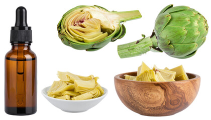 Discover fresh artichoke hearts and natural oil extract for healthy living and culinary inspiration