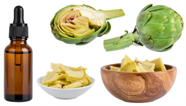 Discover fresh artichoke hearts and natural oil extract for healthy living and culinary inspiration