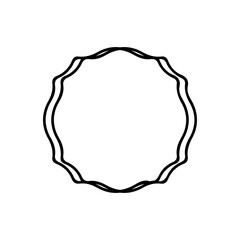 Frame clip art design on plain white transparent isolated background for card, shirt, hoodie, sweatshirt, apparel, tag, mug, icon, poster or badge