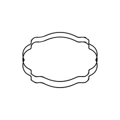 Frame clip art design on plain white transparent isolated background for card, shirt, hoodie, sweatshirt, apparel, tag, mug, icon, poster or badge