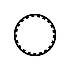 Circle clip art design on plain white transparent isolated background for card, shirt, hoodie, sweatshirt, apparel, tag, mug, icon, poster or badge