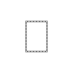 Frame clip art design on plain white transparent isolated background for card, shirt, hoodie, sweatshirt, apparel, tag, mug, icon, poster or badge