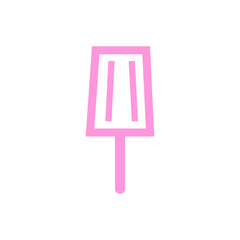 Popsicle clip art design on plain white transparent isolated background for sign, decal, card, shirt, hoodie, sweatshirt, apparel, tag, mug, icon, poster or badge