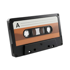 Fototapeta premium 3D Rendered Isolated Cassette Tape Illustration on Transparent Background