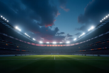 Empty Arena at Golden Hour