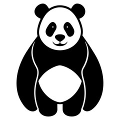 Fototapeta premium panda bear with bamboo