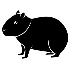 top-view-vector-illustration-of-a--capybara