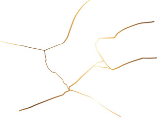 白バックを修復する金継ぎ