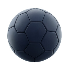 3D Rendered Soccer Ball Illustration With Dark Blue Color And Isolated Background