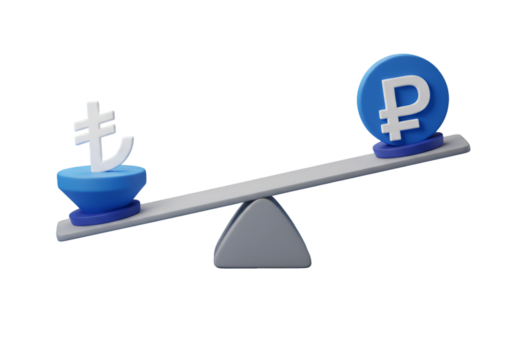 3D Rendering Of Currency Exchange Balance Illustrative Concept Isolated - Powered by Adobe