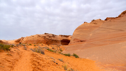 Page Sand Cave - natural rock formation in Page, Arizona, USA