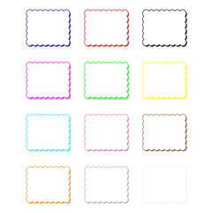 可愛いもこもこのフレームイラストセット