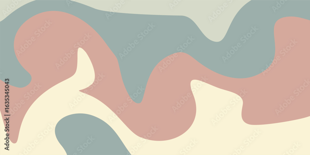 Poster aesthetic abstract wave pattern background. perfect for your design project.