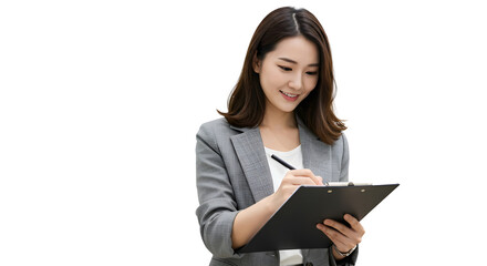 Woman Managing Inventory on Tablet in Clothing Store Best for retail tech, inventory systems, or fashion startups
