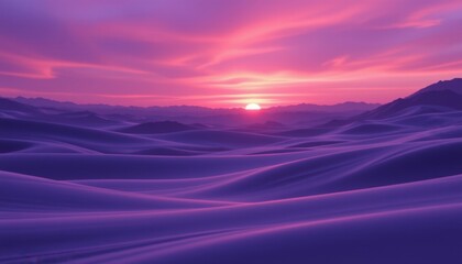 purple dawn background with luxurious mood, matte finish, cool evening light, and silky smooth