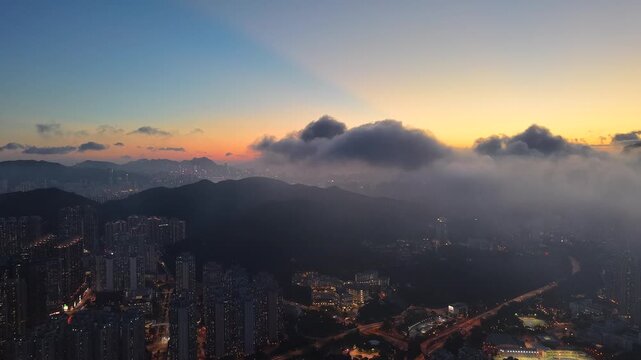 May 14 2022 Modern Residential Skyline of Tseung Kwan O District