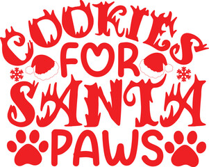 Basic RGB Cookies for Santa Paws svg