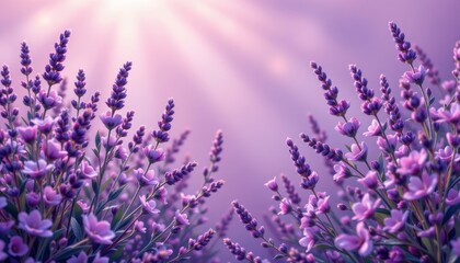 Naklejka premium lavender dream background with luxurious mood, velvet touch, soft backlight, and watercolor wash