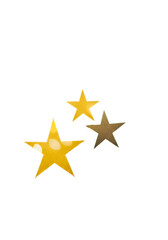 Obraz premium Abstract Illustration of Golden Stars on a Black Transparent Background
