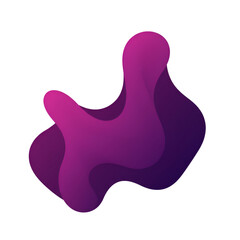Abstract Purple Shape Illustration With Transparent Background