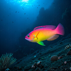 Fototapeta premium yellow tang fish