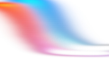 Neon glowing light leaks overlay effect, film grain texture on transparent background