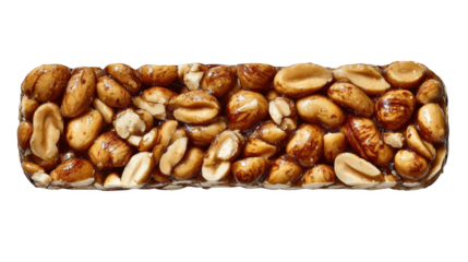 A conceptual representation of wealth and investment, this unique bar is made from rolled currency mix of healthy nuts, symbolizing financial growth nutrition.