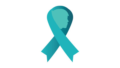 September is Ovarian Cancer Awareness Month. Vector template Design for banner, greeting card, poster, prints, social media post, flyer, T shirt with background.