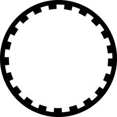 Circle clip art design on plain white transparent isolated background for card, shirt, hoodie, sweatshirt, apparel, tag, mug, icon, poster or badge