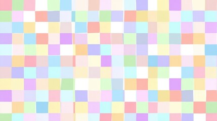 Soft and Colorful Pastel Squares Background for Creative Designs, Artwork, and Modern Digital Projects Ideal for Bright and Playful Themes
