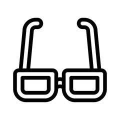 Obraz premium glasses line icon