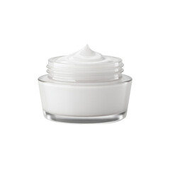 Cream Jar Illustration on Transparent Background for Skincare Beauty Products