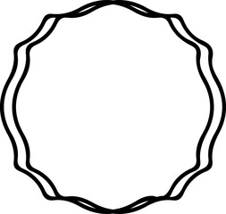 Frame clip art design on plain white transparent isolated background for card, shirt, hoodie, sweatshirt, apparel, tag, mug, icon, poster or badge