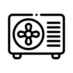 heat pump line icon