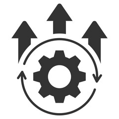 Process Glyph Icon