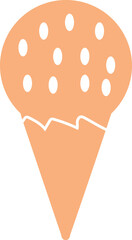 Popsicle clip art design on plain white transparent isolated background for sign, decal, card, shirt, hoodie, sweatshirt, apparel, tag, mug, icon, poster or badge