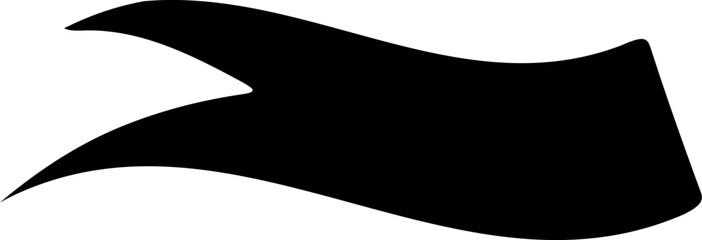 Banner ribbon clip art design on plain white transparent isolated background for card, shirt, hoodie, sweatshirt, apparel, tag, mug, icon, poster or badge
