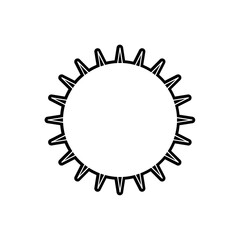 Circle clip art design on plain white transparent isolated background for card, shirt, hoodie, sweatshirt, apparel, tag, mug, icon, poster or badge