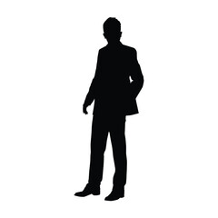 Silhouette of a Person Standing Confidently