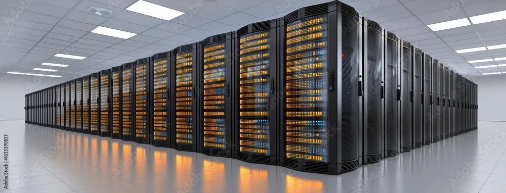 Poster advanced data center infrastructure with high-performance servers