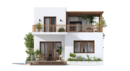 building design on white background