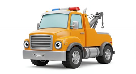Cartoon tow truck illustration