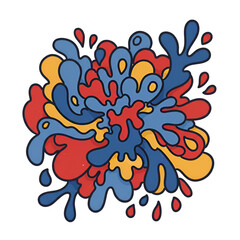 Obraz premium Colorful Abstract Illustration Of Flowing Shapes With Transparent Background