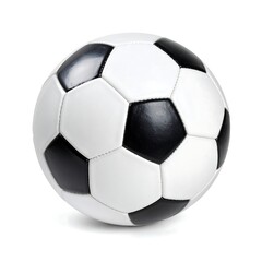 Classic black and white soccer ball, isolated on white background (2)