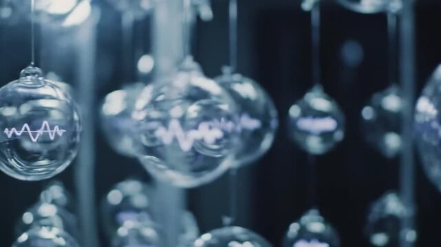 AI archivist preserves whispered audio in floating crystal orbs