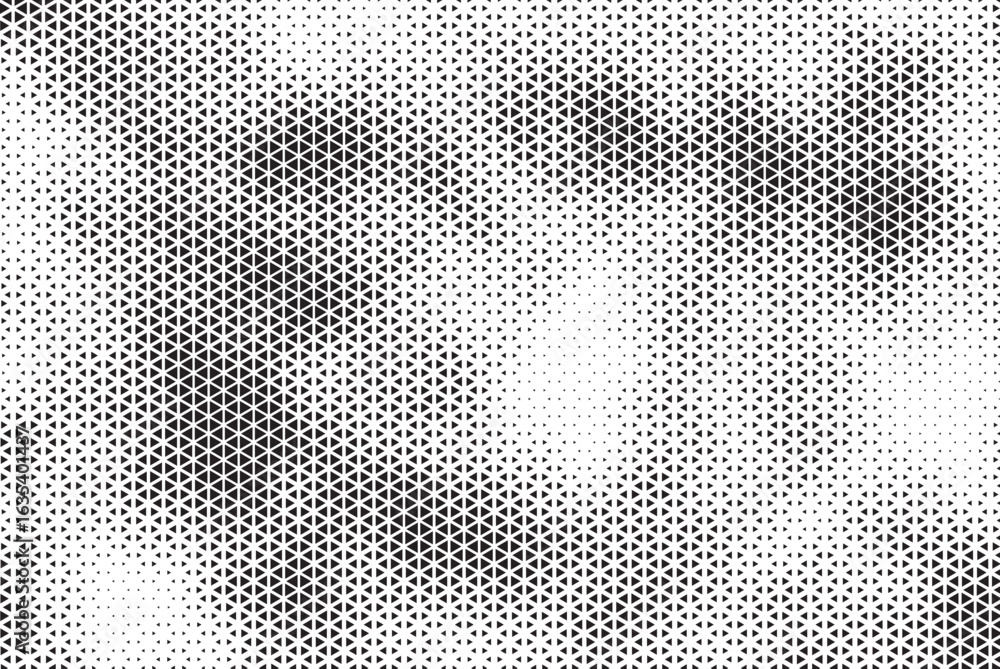 Aufkleber triangle shapes vector abstract geometric technology oscillation wave isolated on light background. 