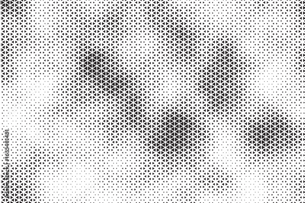 Aufkleber triangle shapes vector abstract geometric technology oscillation wave isolated on light background. 