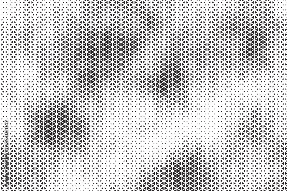 Aufkleber triangle shapes vector abstract geometric technology oscillation wave isolated on light background. 