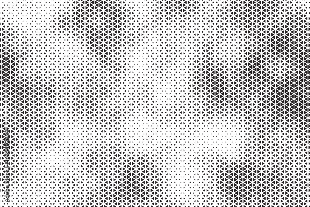 Aufkleber triangle shapes vector abstract geometric technology oscillation wave isolated on light background. 
